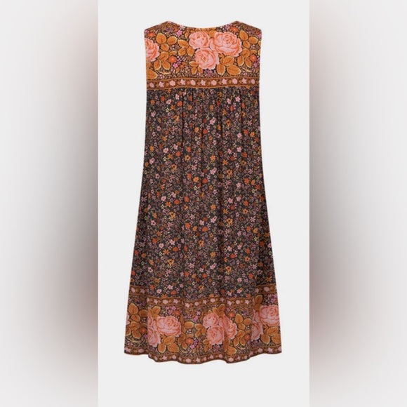 SPELL Love Jetty Sleeveless Tunic Mini Dress Balmy Nights Size Small - Picture 2 of 11